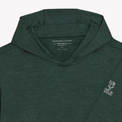 NLU + H&B Stowe Hoodie | Heathered Cypress