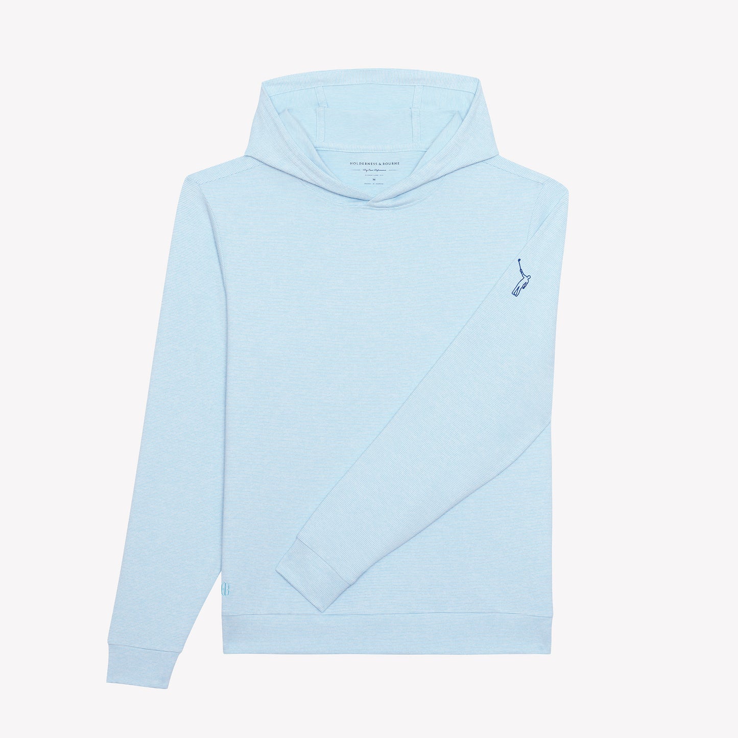 NLU x H&B Hamilton Hoodie | Heathered Harbor & White