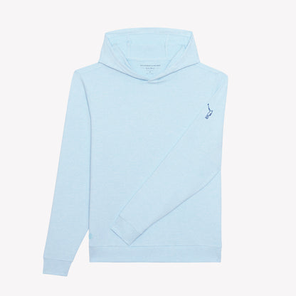 NLU x H&B Hamilton Hoodie | Heathered Harbor & White