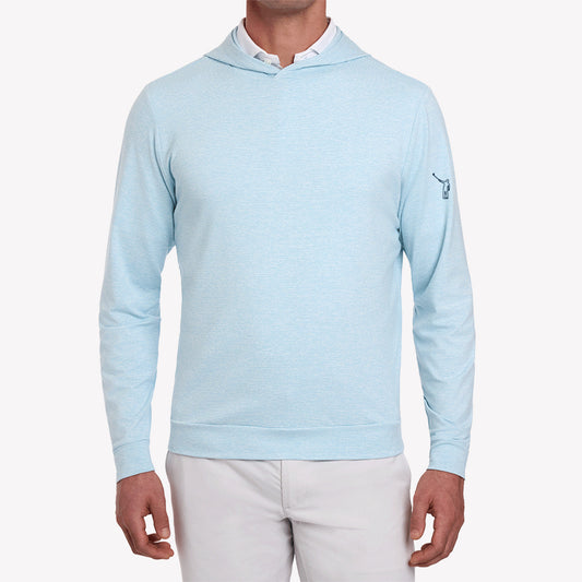 NLU x H&B Hamilton Hoodie | Heathered Harbor & White
