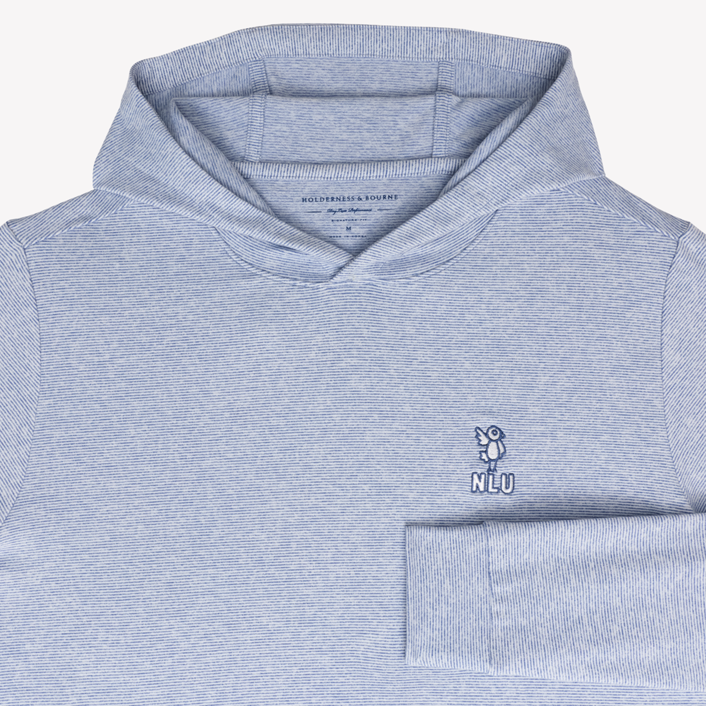 NLU x H&B Hamilton Hoodie | Heathered Pacific Blue