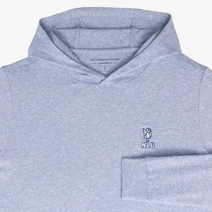 NLU x H&B Hamilton Hoodie | Heathered Pacific Blue