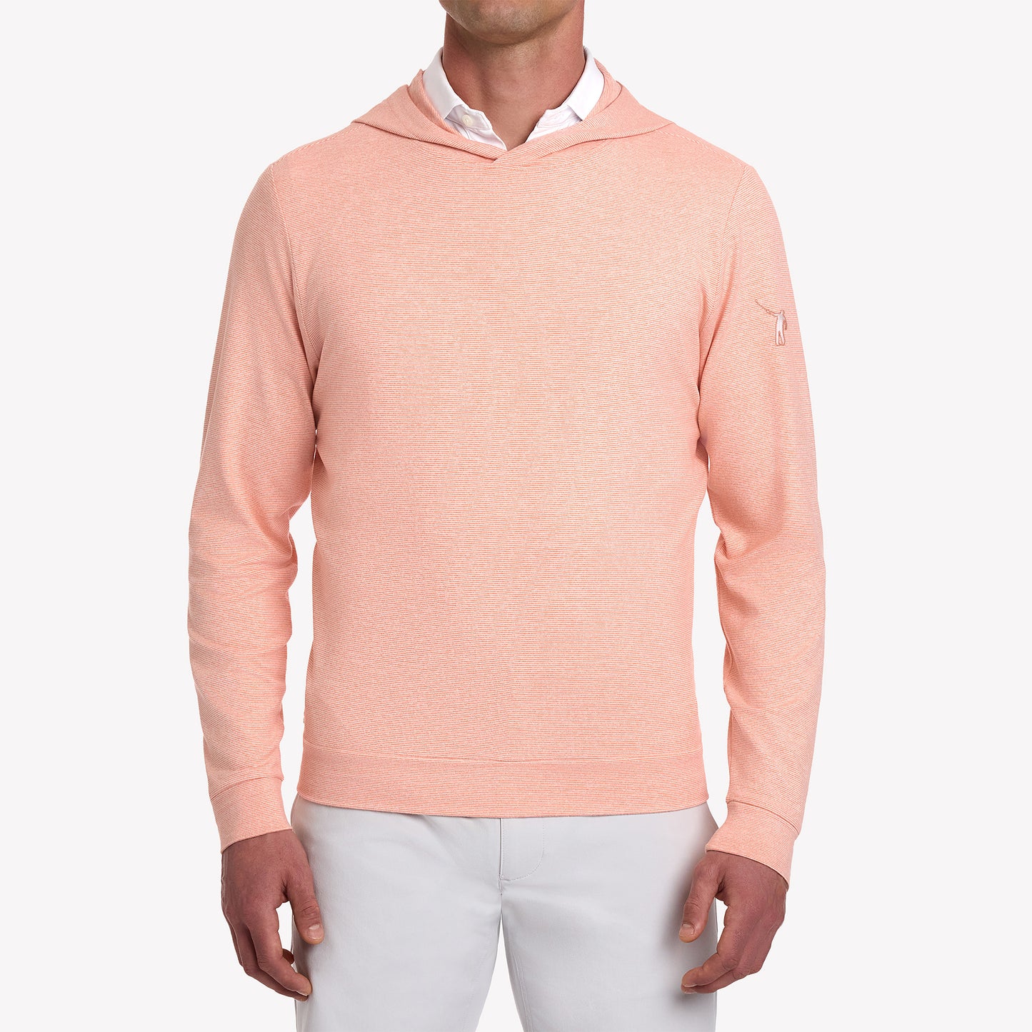 NLU x H&B Hamilton Hoodie | Heathered Nectarine & White