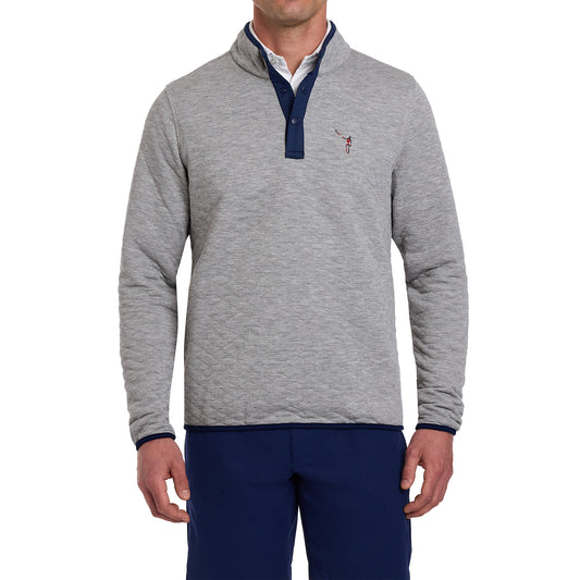 NLU x H&B Sullivan Pullover | Heathered Gray & Navy