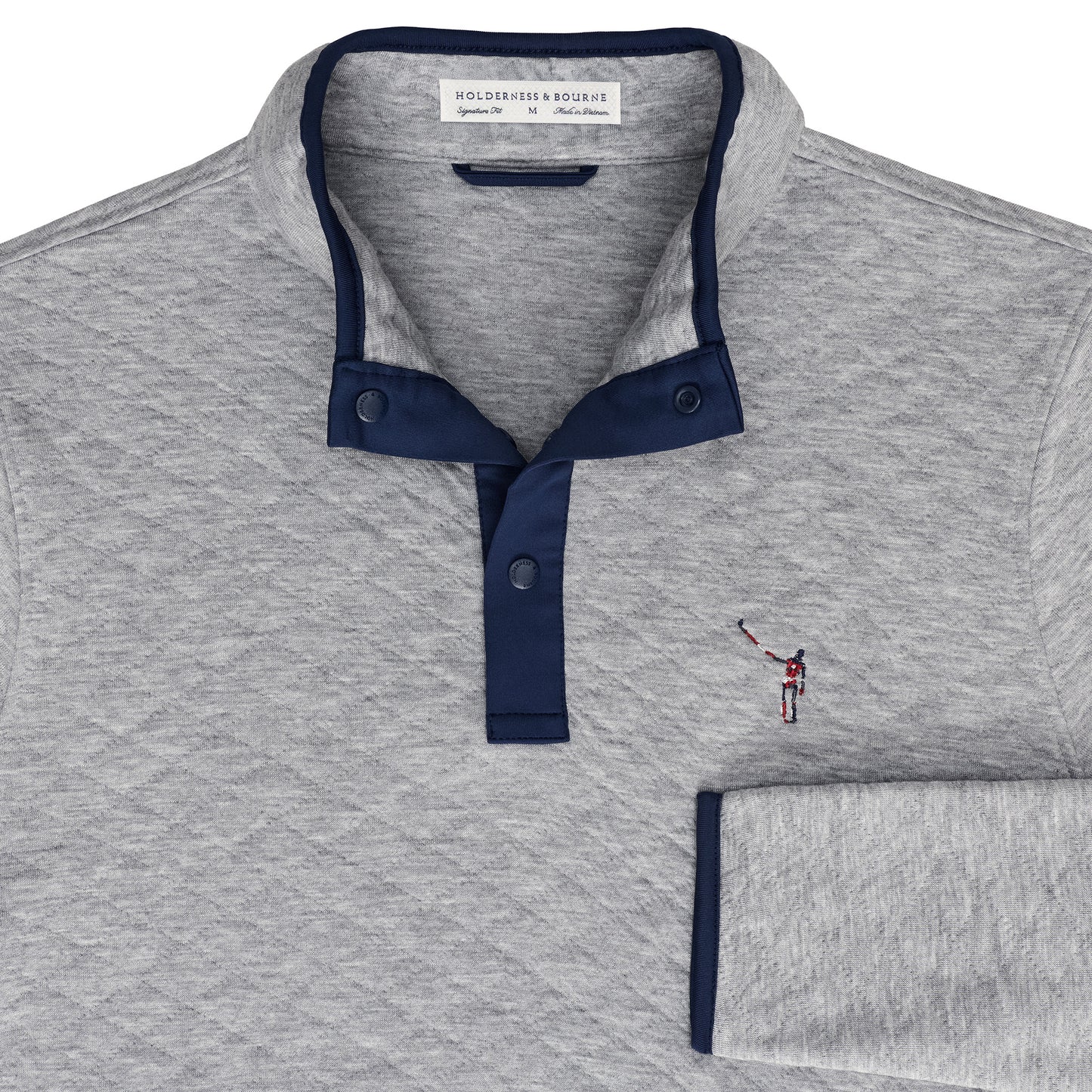 NLU x H&B Sullivan Pullover | Heathered Gray & Navy