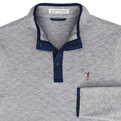 NLU x H&B Sullivan Pullover | Heathered Gray & Navy
