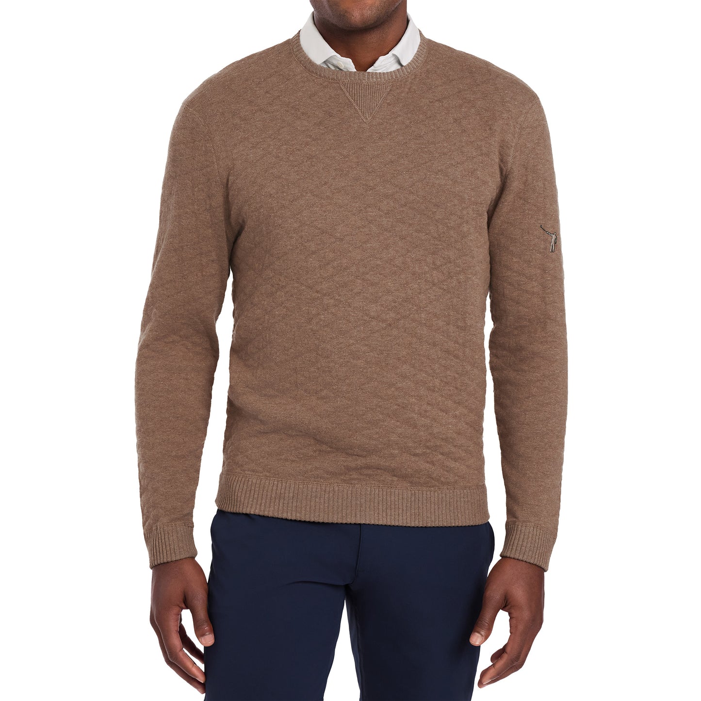 NLU x H&B Diamond Knit Sweater | Heathered Dune