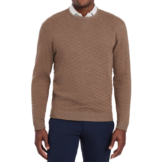 NLU x H&B Diamond Knit Sweater | Heathered Dune