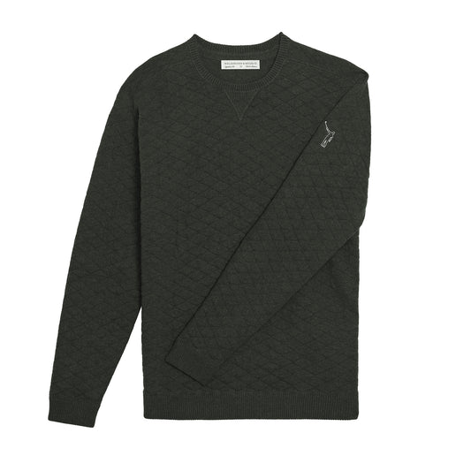 NLU x H&B Diamond Knit Sweater | Heathered Ivy