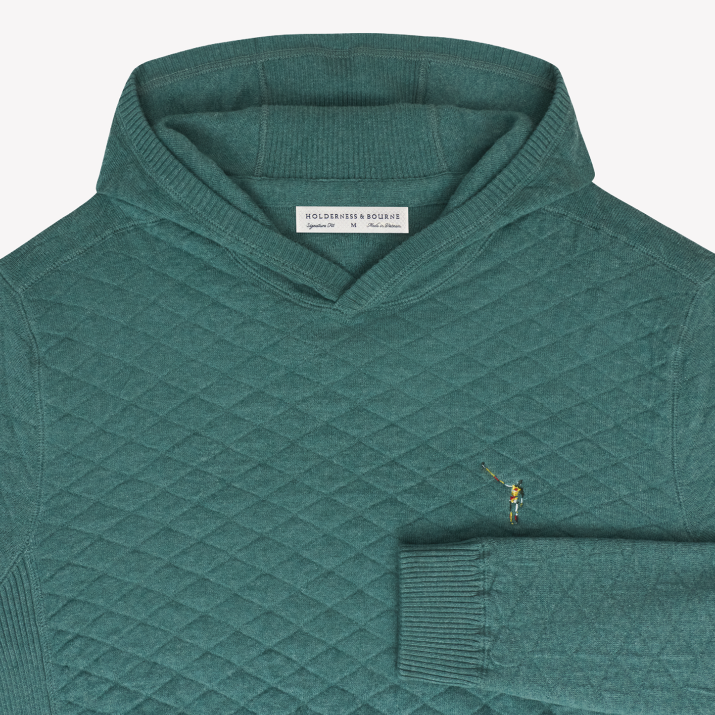 NLU x H&B Wallace Sweater Hoodie | Heathered California Spruce