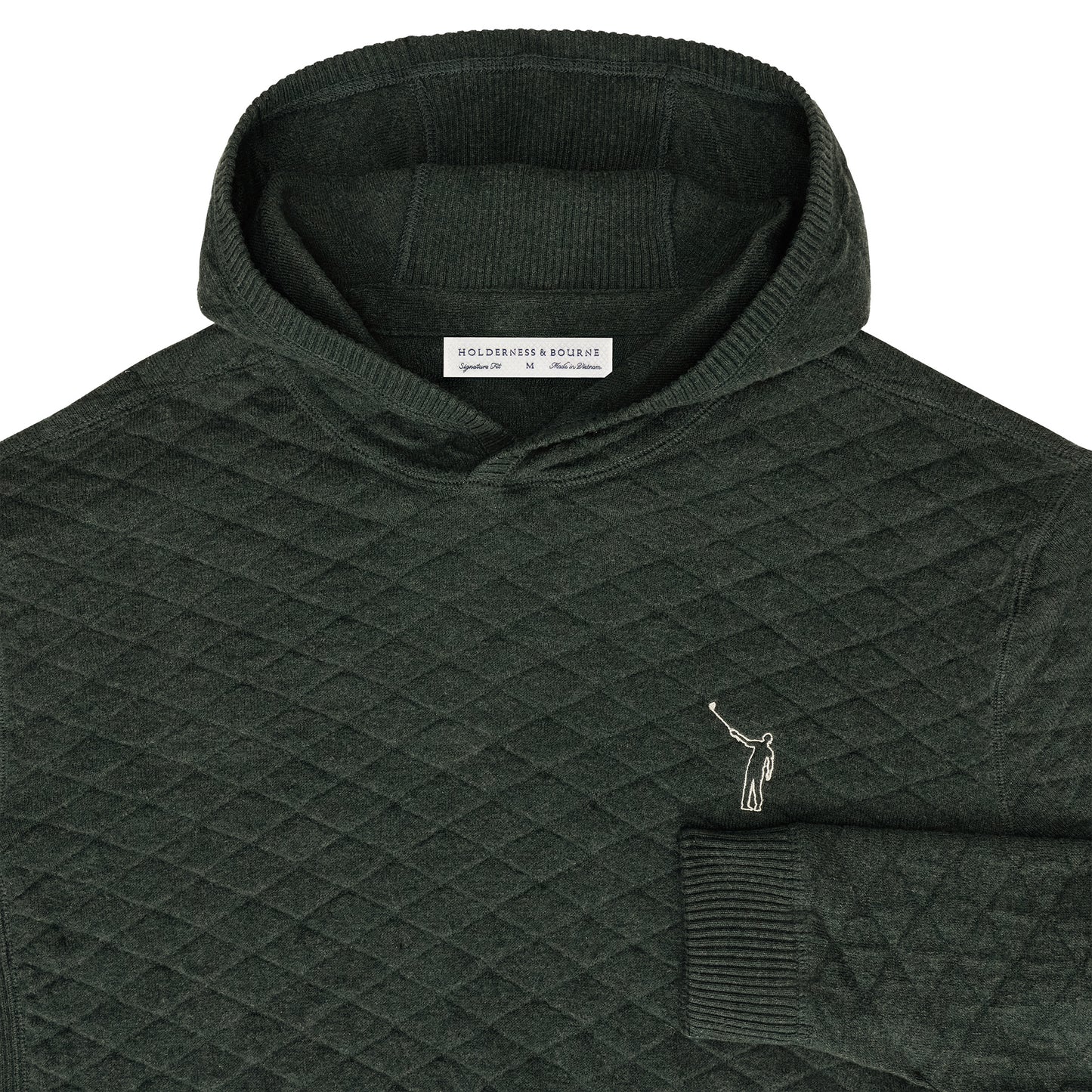 NLU x H&B Wallace Sweater Hoodie | Heathered Ivy