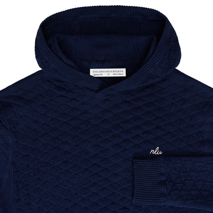 NLU x H&B Wallace Sweater Hoodie | Heathered Navy