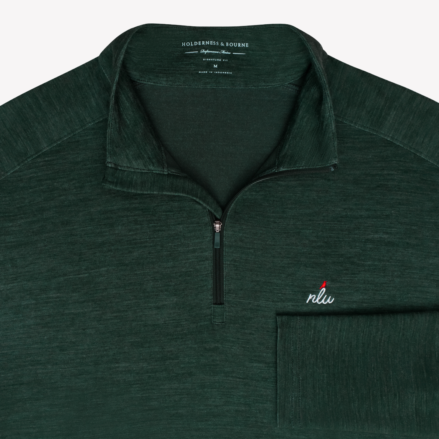 NLU x H&B Coyne Wool Blend Pullover | Heathered Cypress