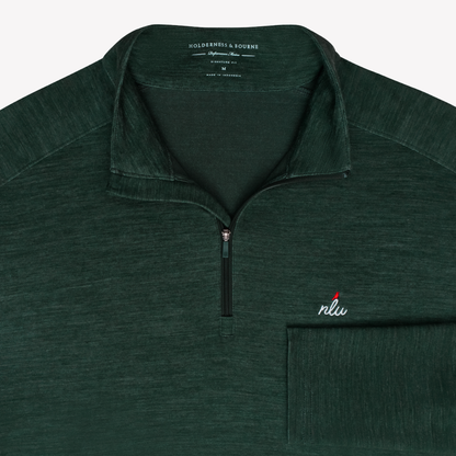 NLU x H&B Coyne Wool Blend Pullover | Heathered Cypress
