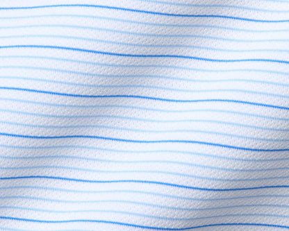 NLU x H&B Stanley AIRation Polo | White/Vista Blue/Horizon Blue