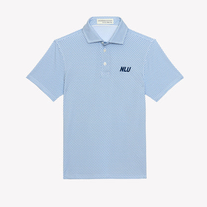 NLU x H&B Justice Printed Polo - Boy's | Harbor & Maidstone Blue