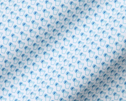 NLU x H&B Fulton Printed Polo | Harbor & Maidstone Blue