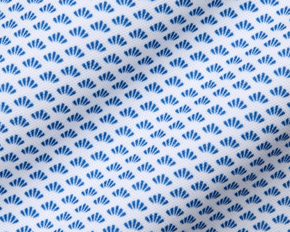 NLU x H&B Geiger Printed Pique Polo | Maidstone Blue