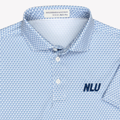 NLU x H&B Justice Printed Polo - Boy's | Harbor & Maidstone Blue