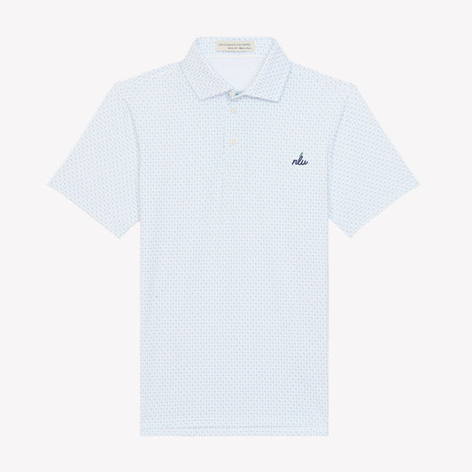 NLU x H&B Sprague Printed Polo - Boy's | Cascade Green & Pacific Blue