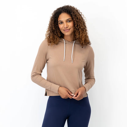 NLU x Rhoback Women's Tempo Hoodie | Heathered Sepia