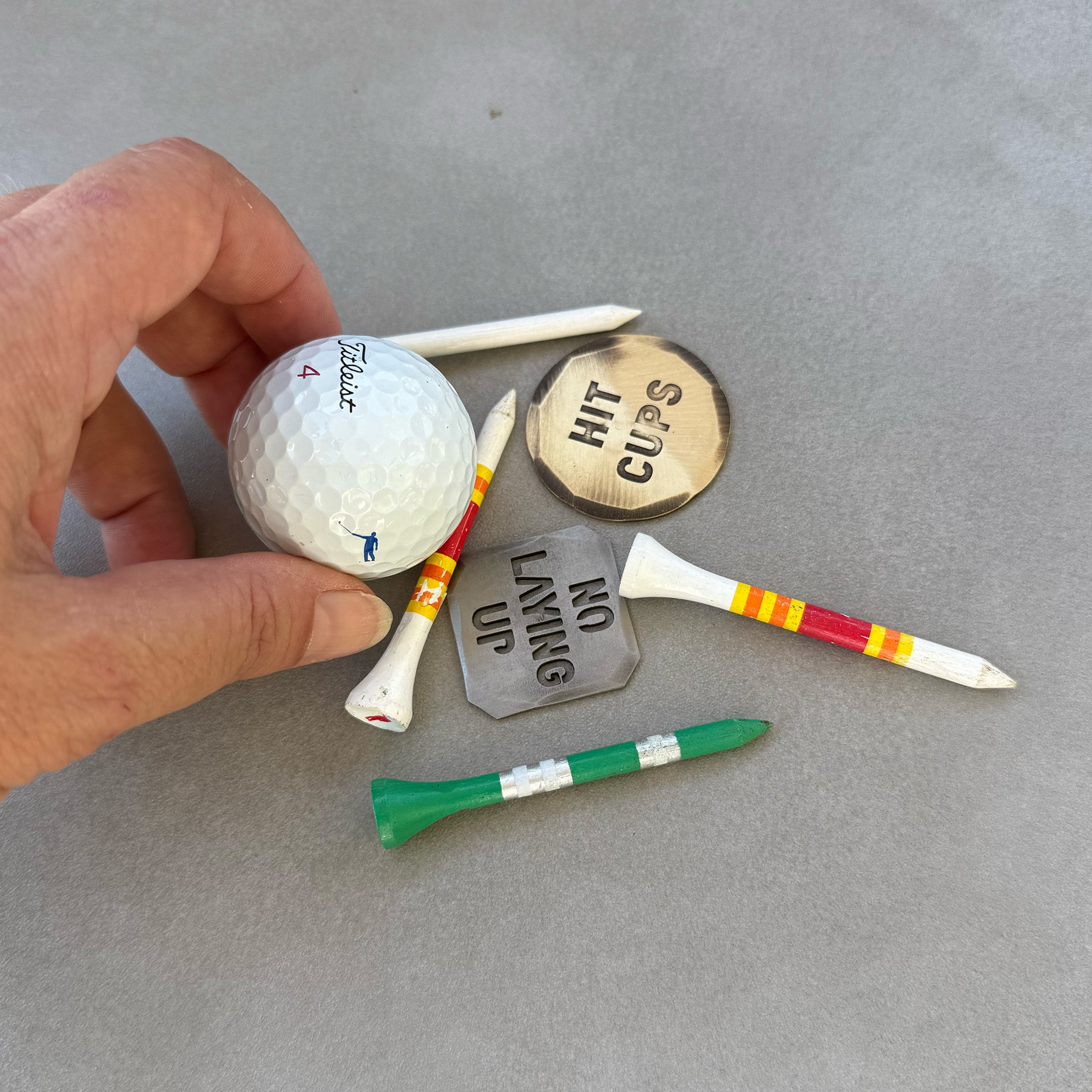 NLU x Seamus Hit Cups Ball Marker | Bronze – No Laying Up