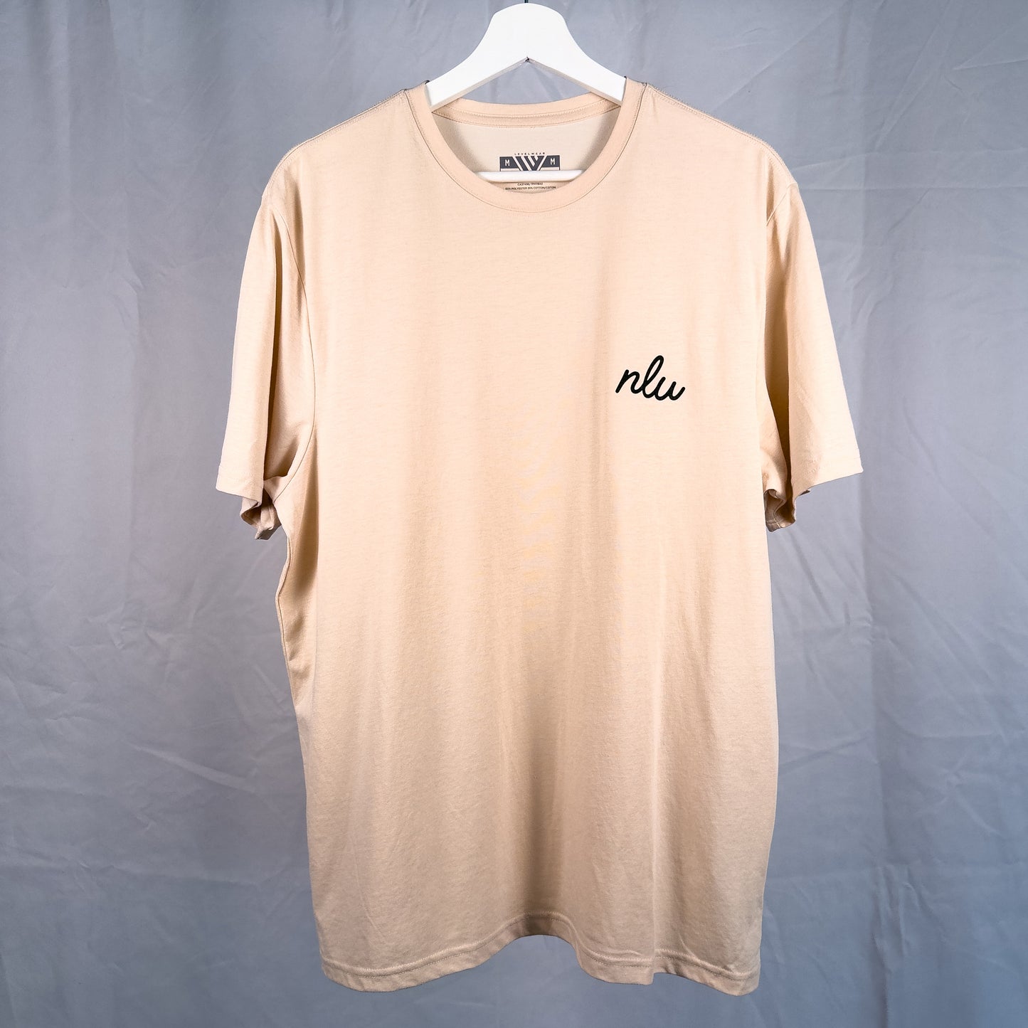 NLU x Levelwear Script Initial Richmond T-shirt | Sand w/ Green