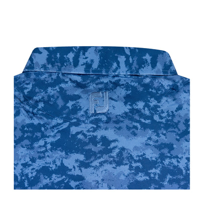 NLU x FJ Camo Print Polo | Twilight Blue (Athletic Fit)