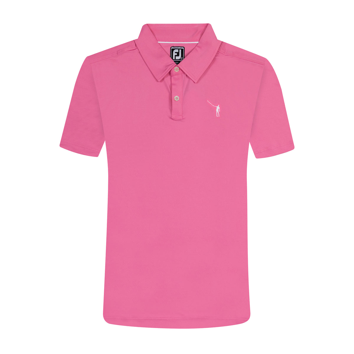 NLU x FJ Solid Lisle Polo | Flamingo (Athletic Fit) – No Laying Up