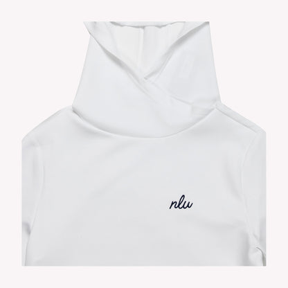 NLU x FJ Women's Cowl Hoodie | White