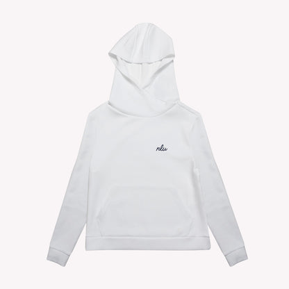 NLU x FJ Women's Cowl Hoodie | White