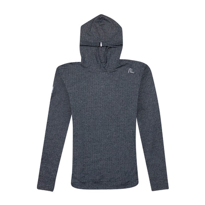 NLU x Rhoback Herringbone Hoodie | Black/White
