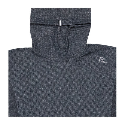 NLU x Rhoback Herringbone Hoodie | Black/White