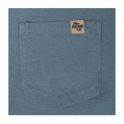 No Laying Up Minimalist Pocket T-shirt | Ice Blue