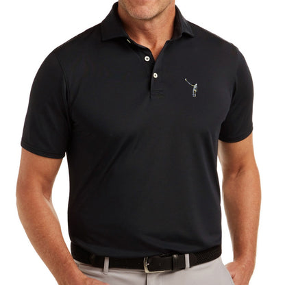 NLU x H&B Macdonald Polo | Black w/ Wayward Skeleton