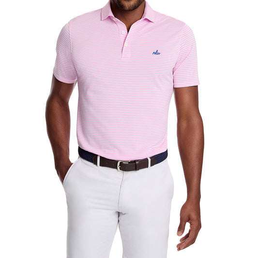 NLU x H&B Maxwell Polo | Scotch Pink & White