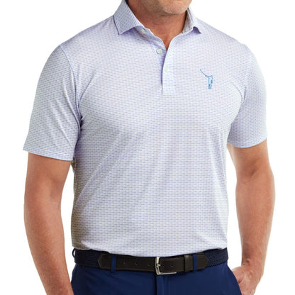 NLU x H&B Claymore Printed Polo | Lavender