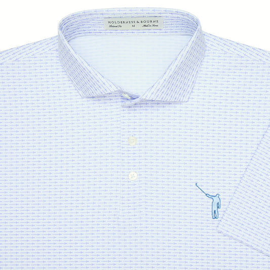 NLU x H&B Claymore Printed Polo | Lavender