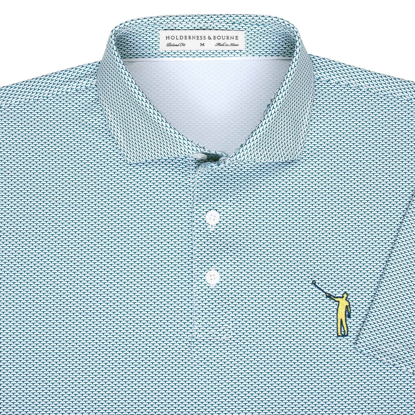 NLU x H&B Armfield Printed Polo | Deep Teal