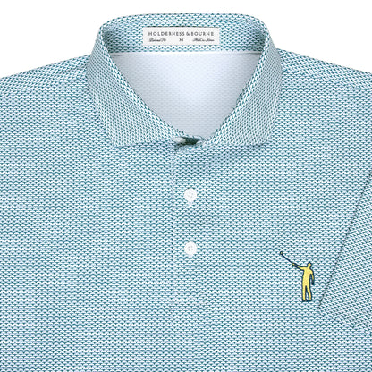 NLU x H&B Armfield Printed Polo | Deep Teal