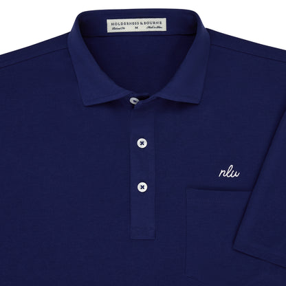 NLU x H&B Strickland Cotton Polo | Navy