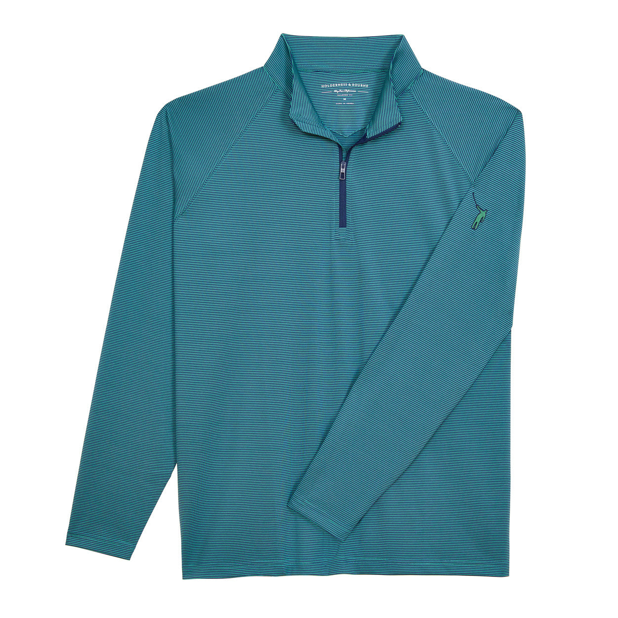 NLU + H&B Reid Quarter Zip | Navy & Sage