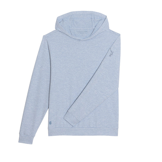 NLU x H&B Hamilton Hoodie | Heathered Bedford & White