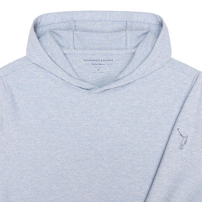 NLU x H&B Hamilton Hoodie | Heathered Bedford & White