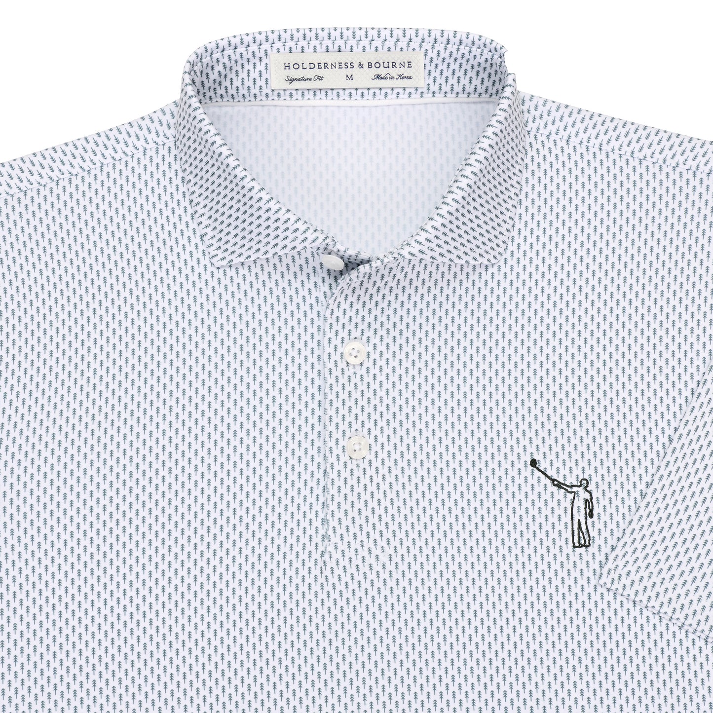 NLU x H&B Forrest Printed Polo | Ivy