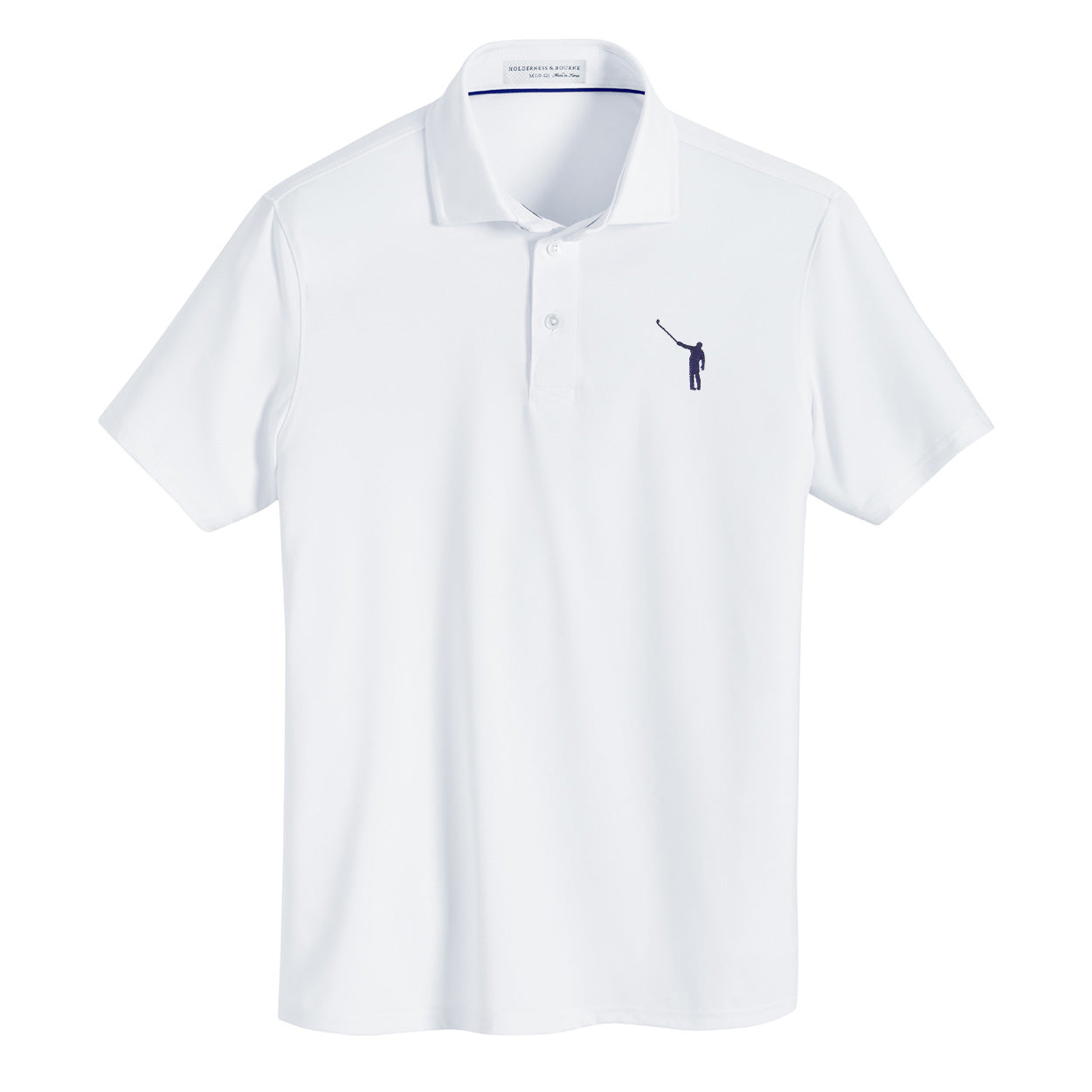 NLU x H&B Anderson Boys Polo | White w/ Navy Wayward