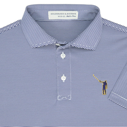 NLU x H&B Perkins Boys Polo | Navy & White