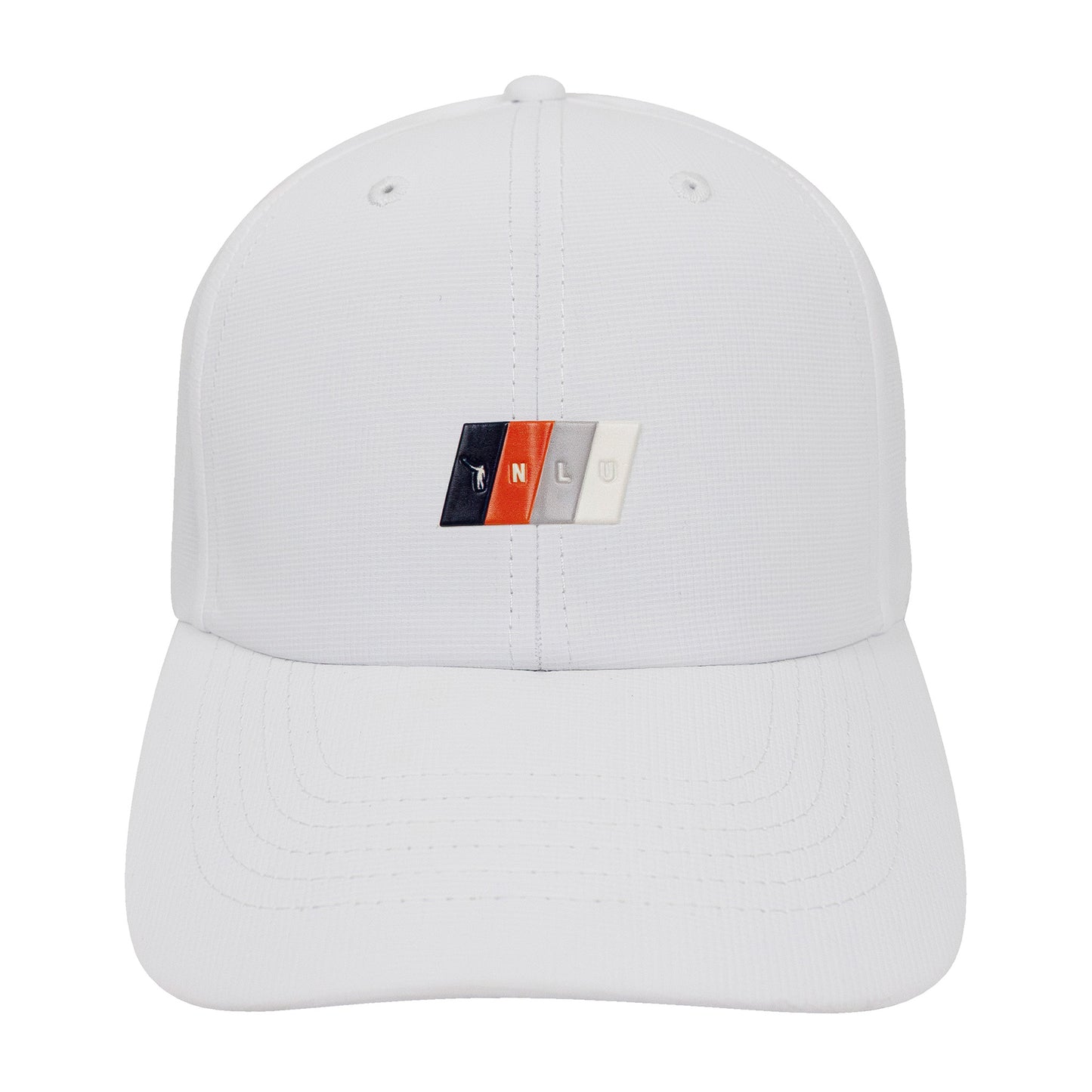 The NLU Racing Stripe Structured Performance Hat | White
