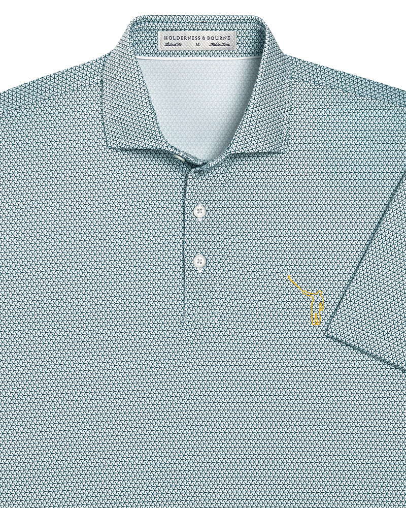 NLU x H&B Carson Printed Polo | Pine