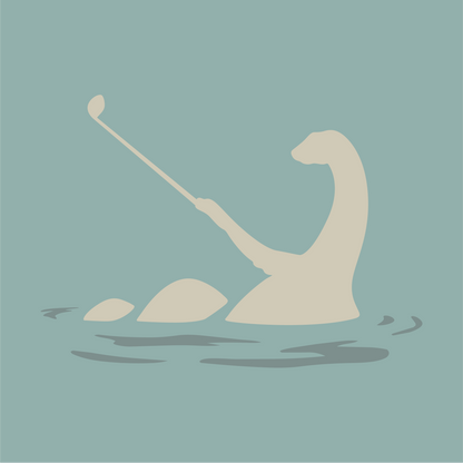 No Laying Up Wayward Nessie Tourist Sauce 10 T-shirt | Seafoam